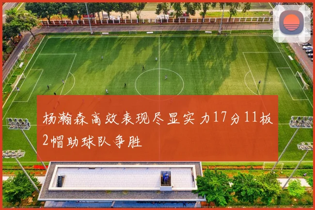 杨瀚森高效表现尽显实力17分11板2帽助球队争胜